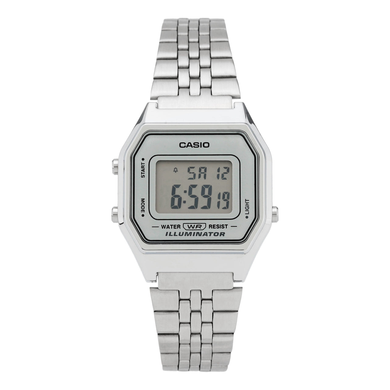 CASIO Waterproof Sports Mens White Digital LA680WA-7D