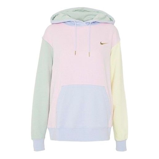 (WMNS) Nike Sportswear Hoodie Swoosh Foam 'Pink Pistachio Frost' DA1416-663