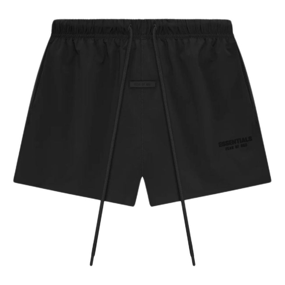 Fear of God Essentials Nylon Running Shorts 'Jet Black' 160SP244214F
