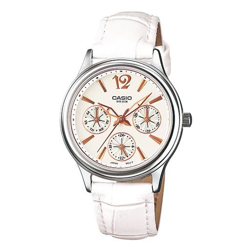CASIO Ladies Belt Waterproof White Analog LTP-2085L-7AVDF