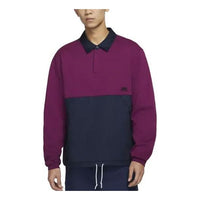 Nike Colorblock Fleece polo Couple Style Purple DJ6082-610