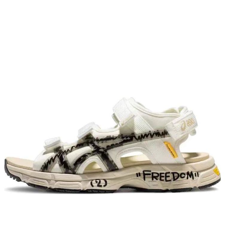 ASICS x Trouble Smile Kahana Sd2 Sandals 'White Black Beige' 1203A357-100