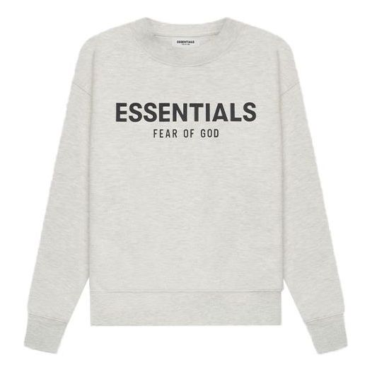 (GS) Fear of God Essentials SS21 Pull-Over Crewneck Light Heather Oatmeal FOG-SS21-517
