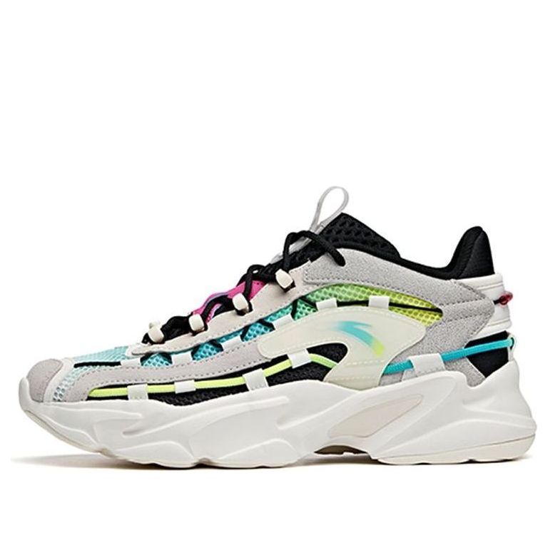 (WMNS) ANTA Walker Low 'Black White Blue' 122028889-3