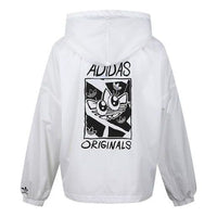 (WMNS) adidas originals Graphic WindBr Jacket White GK4980