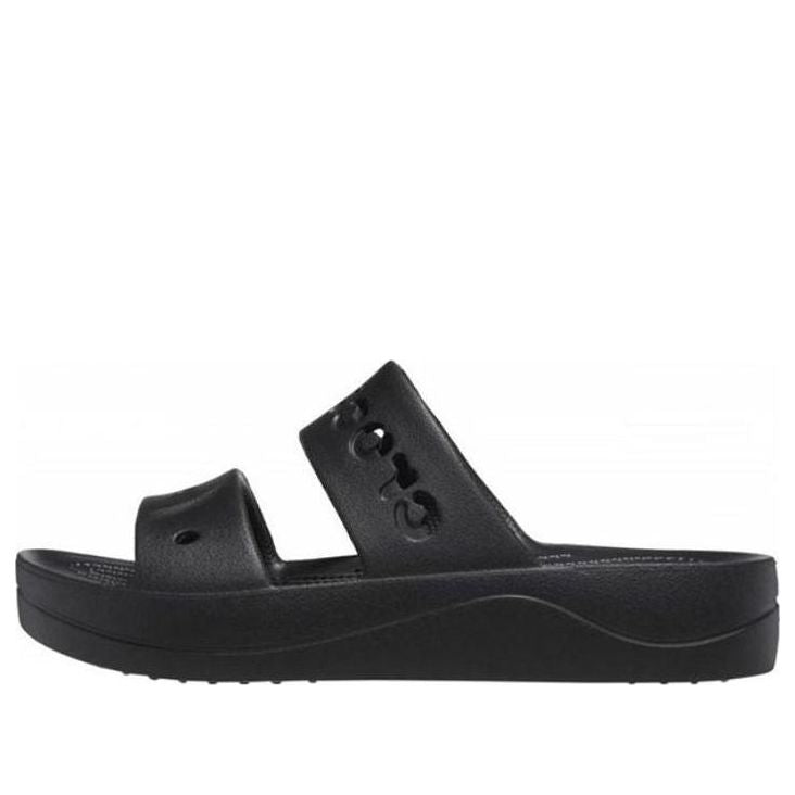 (WMNS) Crocs Baya Platform Sandals 'Black' 208188-001
