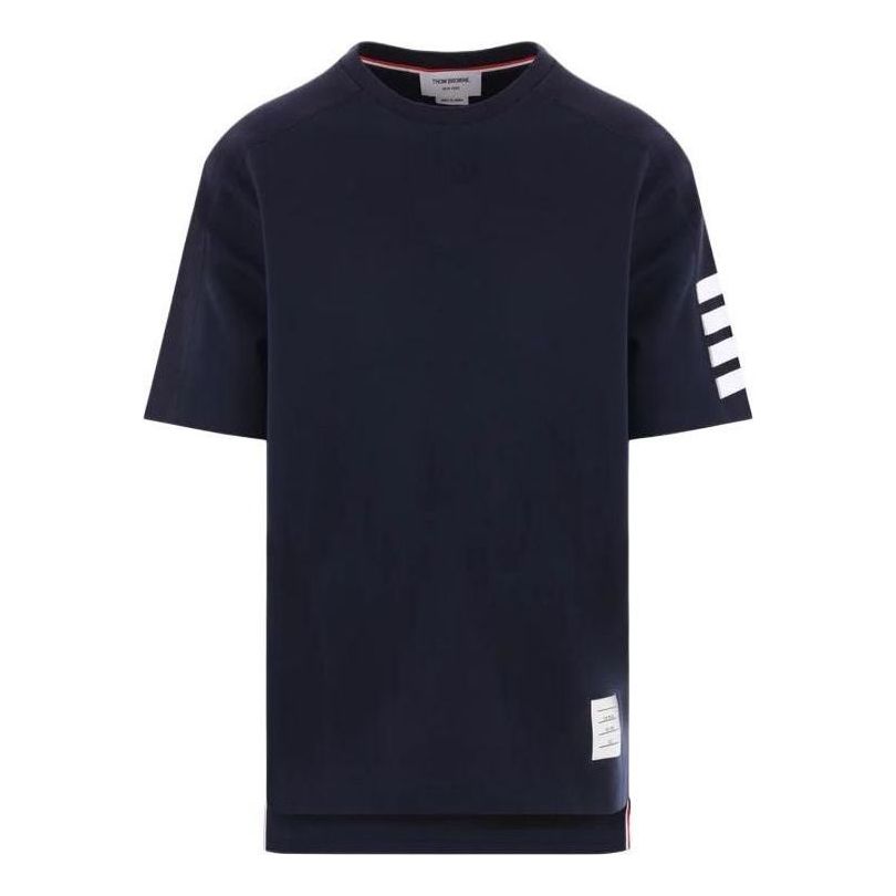 THOM BROWNE Short Sleeve T-Shirt 'Navy' MJS246A-07323-415