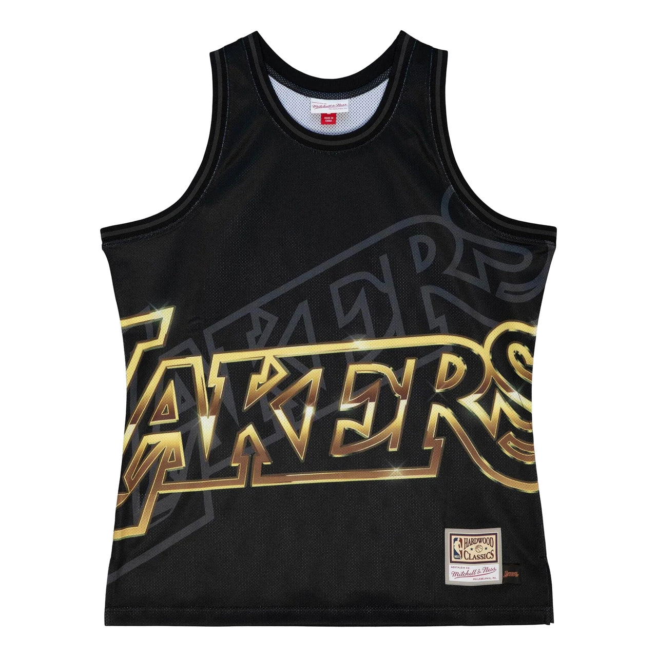 Mitchell & Ness x NBA Los Angeles Lakers Big Face 4.0 Tank 'Black Gold' TMTK1258-LALYYPPPBLCK