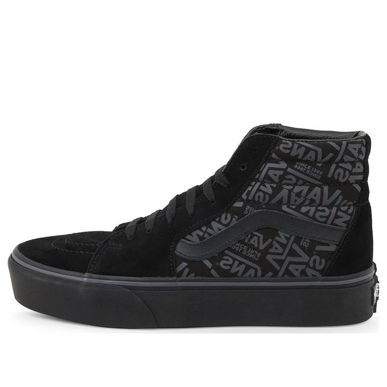 Vans SK8-HI Non-Slip Wear-resistant Casual Skateboarding Shoes Unisex Black VN0A3TKNWW0