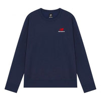 New Balance Embroidered Logo Sports Round Neck Pullover Blue UT21501-NGO