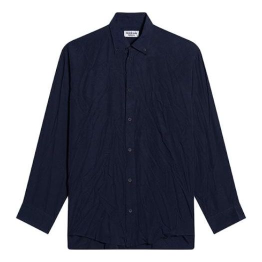 (WMNS) Balenciaga Long Sleeve Large Fit Shirt 'Blue' 658956TLM164100