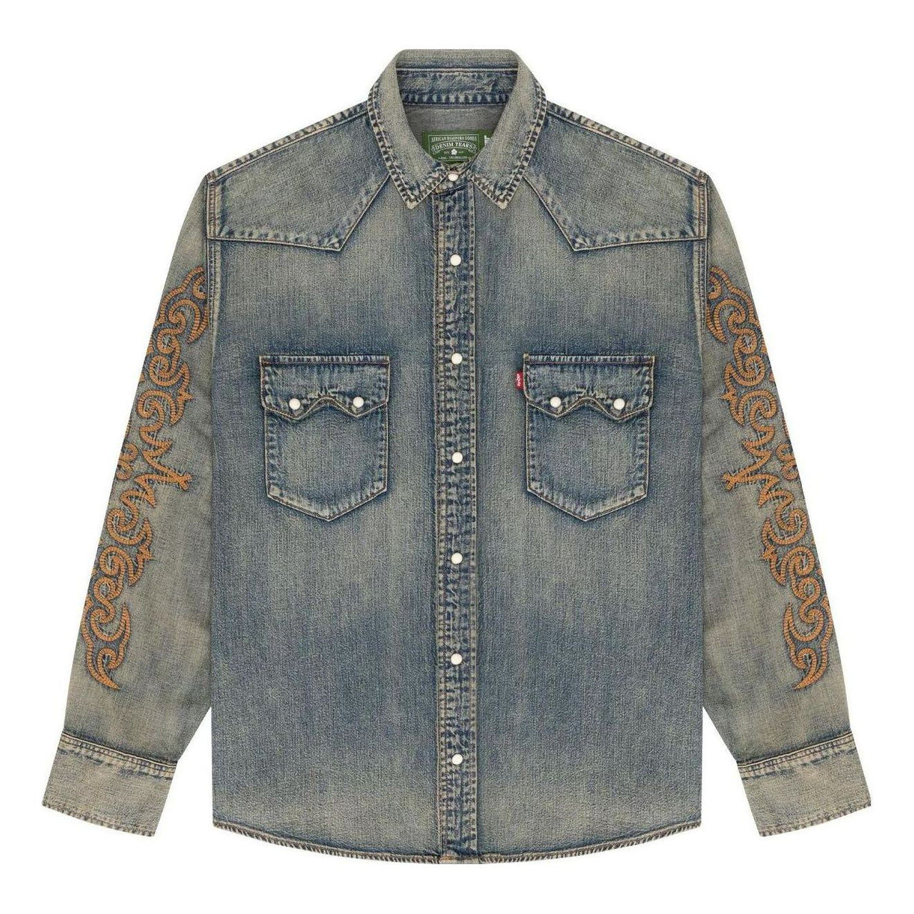 Denim Tears x Levi's Western Stitch Denim Shirt 'Worn Indigo' A5616-0000