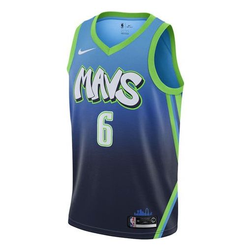 Nike NBA Basketball Sports Jersey SW Fan Edition Dallas Mavericks 6 Blue AV4632-464