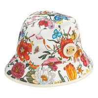 (WMNS) Gucci Fedora Hat With Flora Print 'White' 577731-3HH42-9078