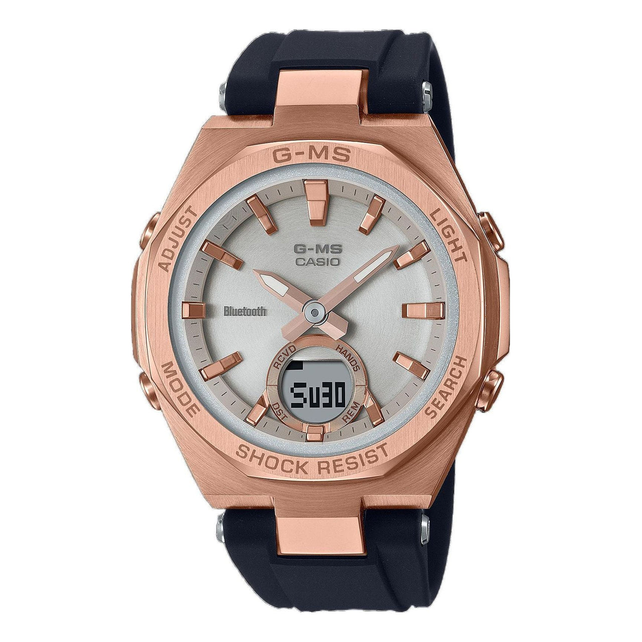 Casio G-MS Waterproof Analog-Digital Watch 'Rose Gold Black White' MSG-B100G-1A-PERSON