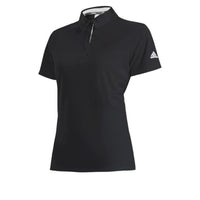 (WMNS) adidas Aeroready Polo Shirt Asia Sizing 'Black White' HR6418