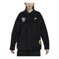 (WMNS) Nike Sportswear Corduroy Jacket 'Black' HF0355-010