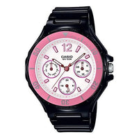 CASIO Waterproof Sports BlackPink Analog LRW-250H-1A32021