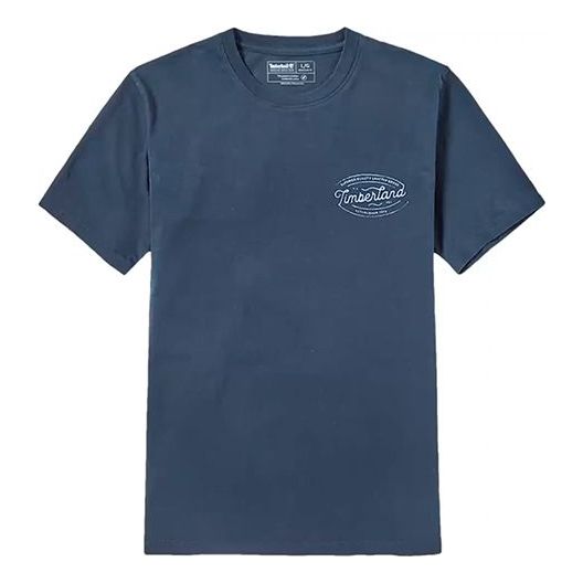Men's Timberland SS20 Round Neck Printing Short Sleeve Blue A2B4R433