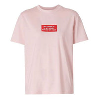Burberry Printing Round Neck Short Sleeve Pink 80172861