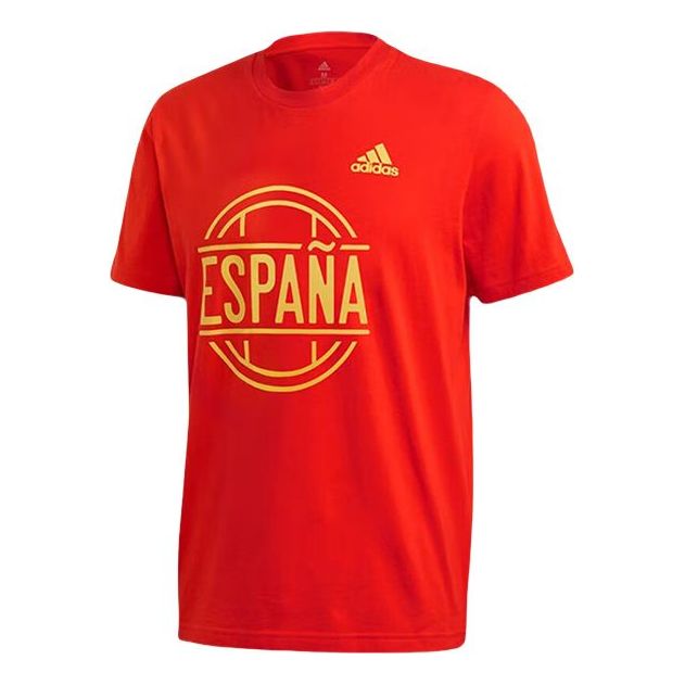 adidas Spain Tee 'Red Yellow' FT6051