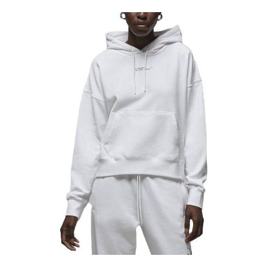 (WMNS) Air Jordan x Paris Saint Germain Fleece Hoodie 'White Game Royal' DN3346-100