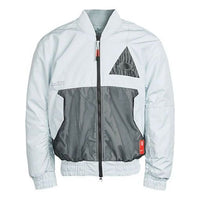 Men's Nike Kyrie Basketball Sports Mesh Patchwork Print Pattern Woven Baseball Padded White Gold Color Jacket CK6671-043