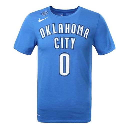 Nike NBA Team limited Thunder 0 Short Sleeve Blue 870797-403