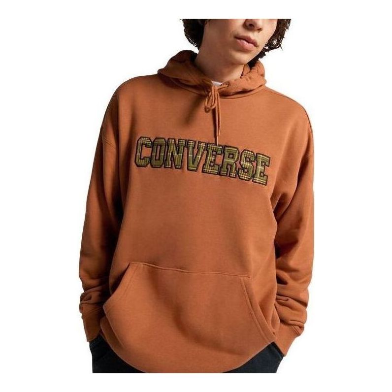 Converse All Star Logo Namesake Hoodie 'Khaki' 10025629-A03