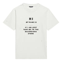 Balenciaga FW21 Logo Printing Tee White 661705TKVF19081