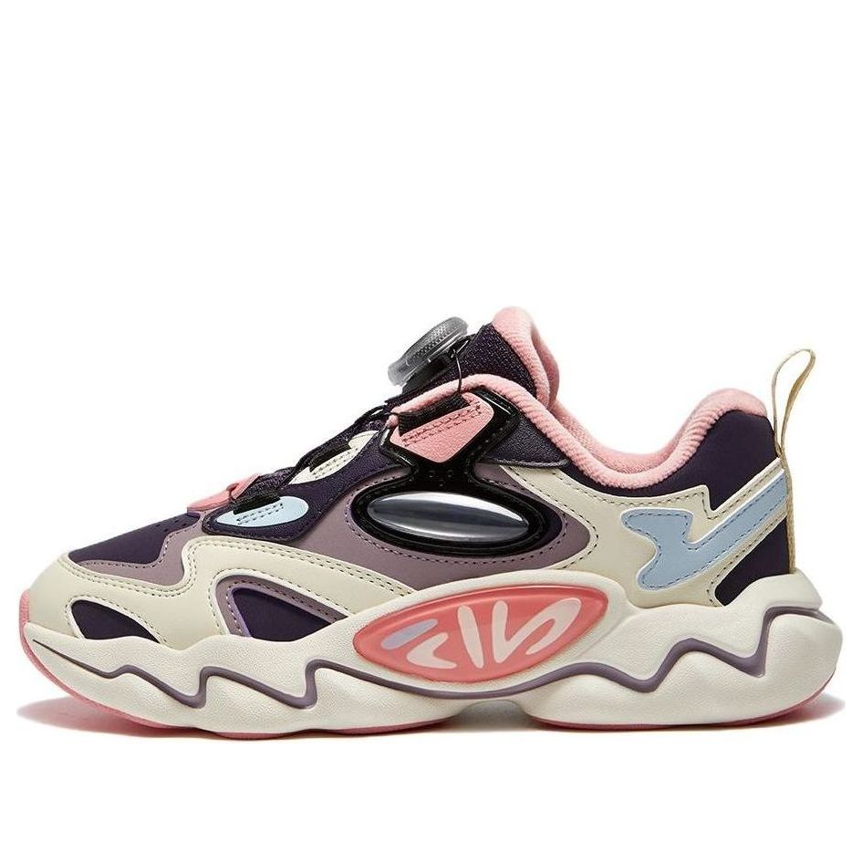 (GS) FILA FUSION BOA Running Sneakers 'Black Pink Purple' K15G341110FNA