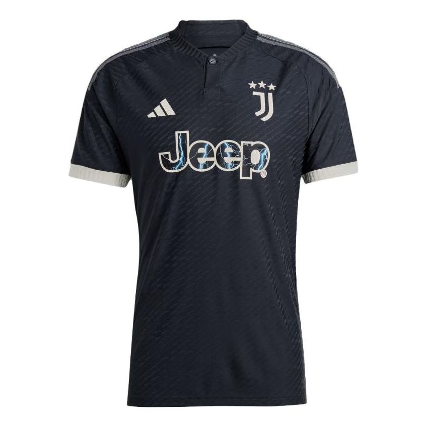 adidas Juventus 23/24 Third Authentic Jersey Asia Sizing 'Dark Grey' IQ4854