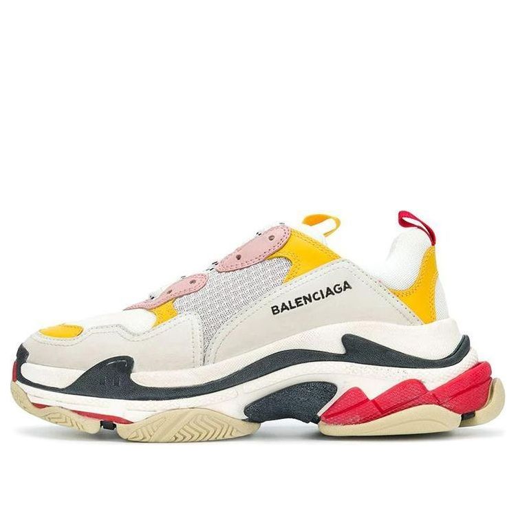 (WMNS) Balenciaga Triple S Sneakers 'White Yellow' 517335W09O59035