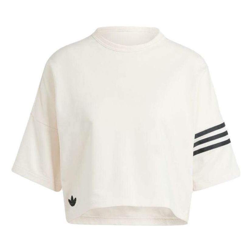 (WMNS) adidas Adicolor Neuclassics T-shirt Asia Sizing 'Beige' IM1830