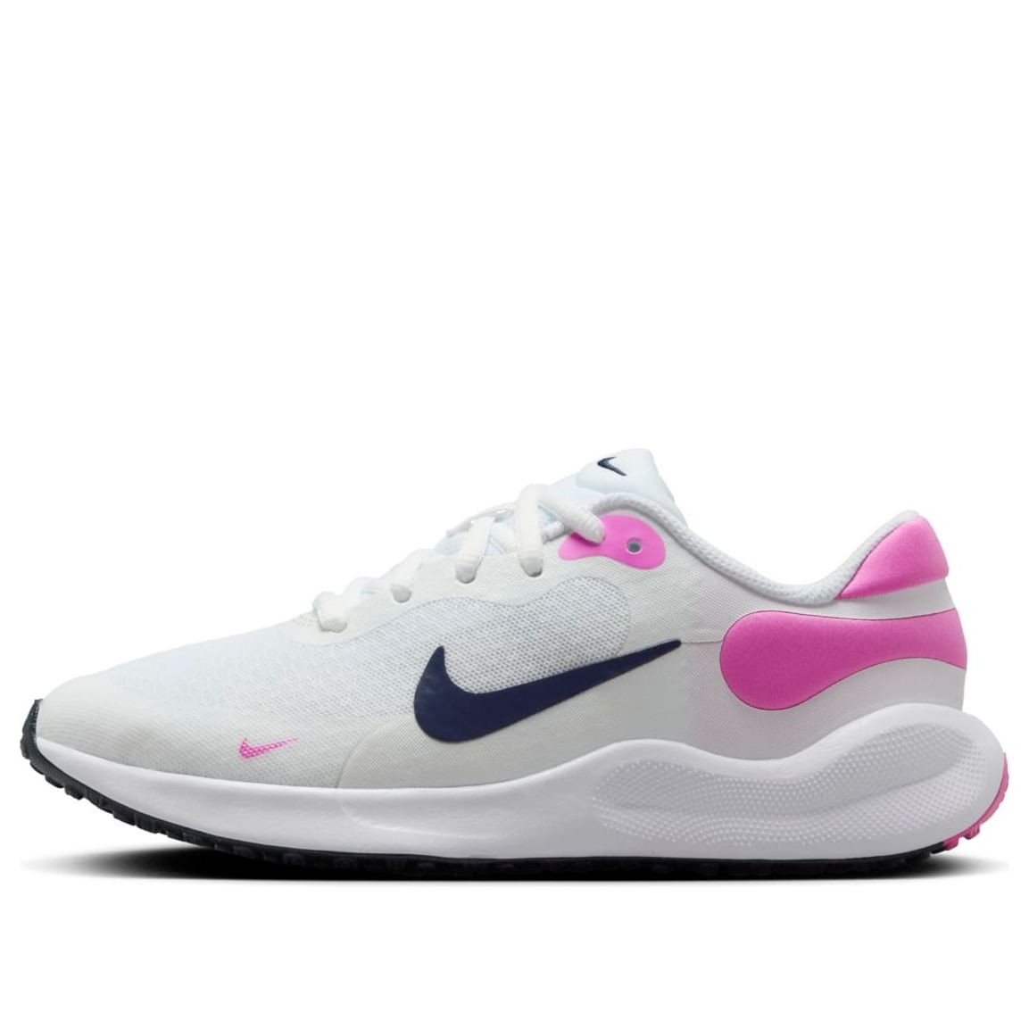 (GS) Nike Revolution 7 'White Playful Pink Navy' FB7689-103