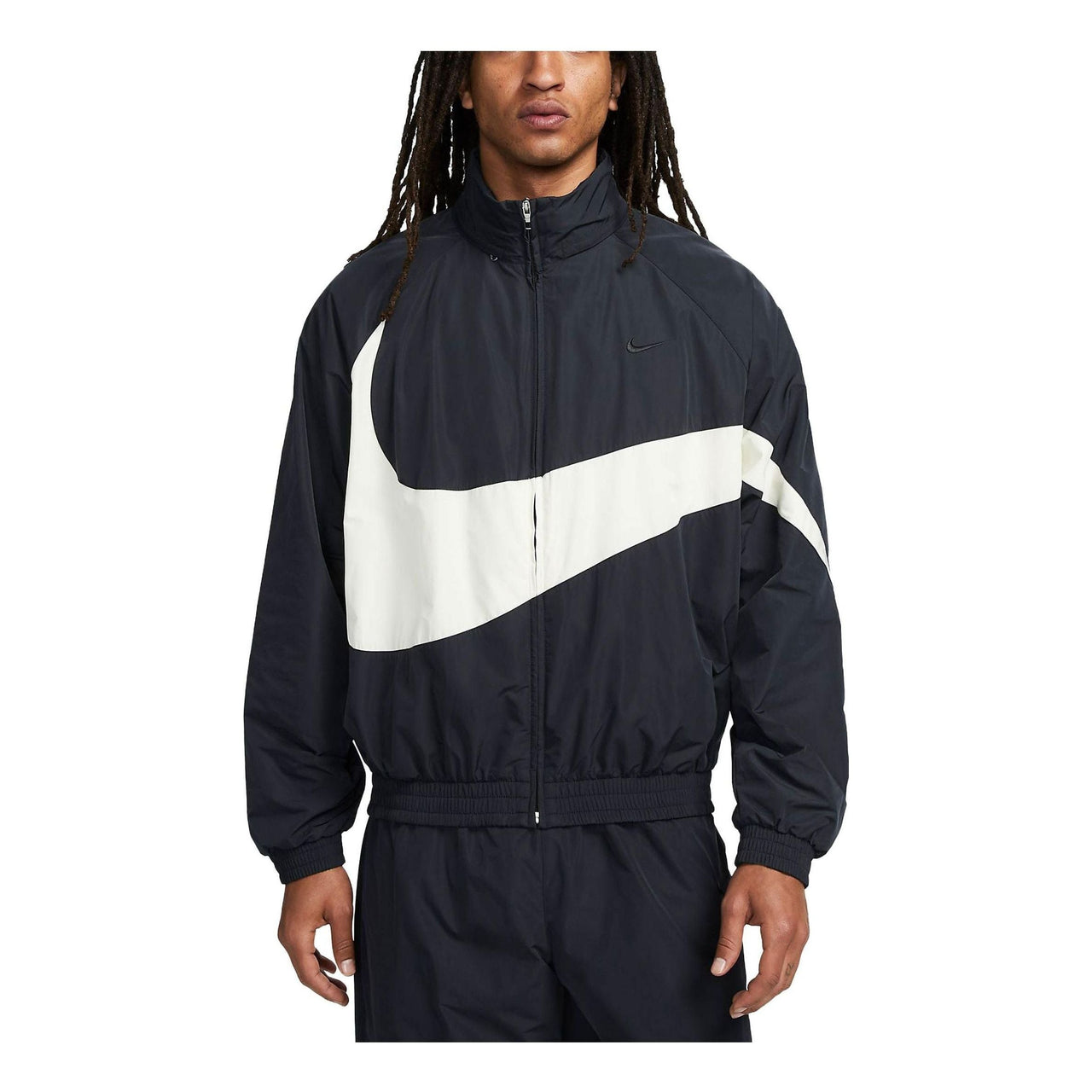 Nike Swoosh Woven Track Jacket 'Black' FB7877-010