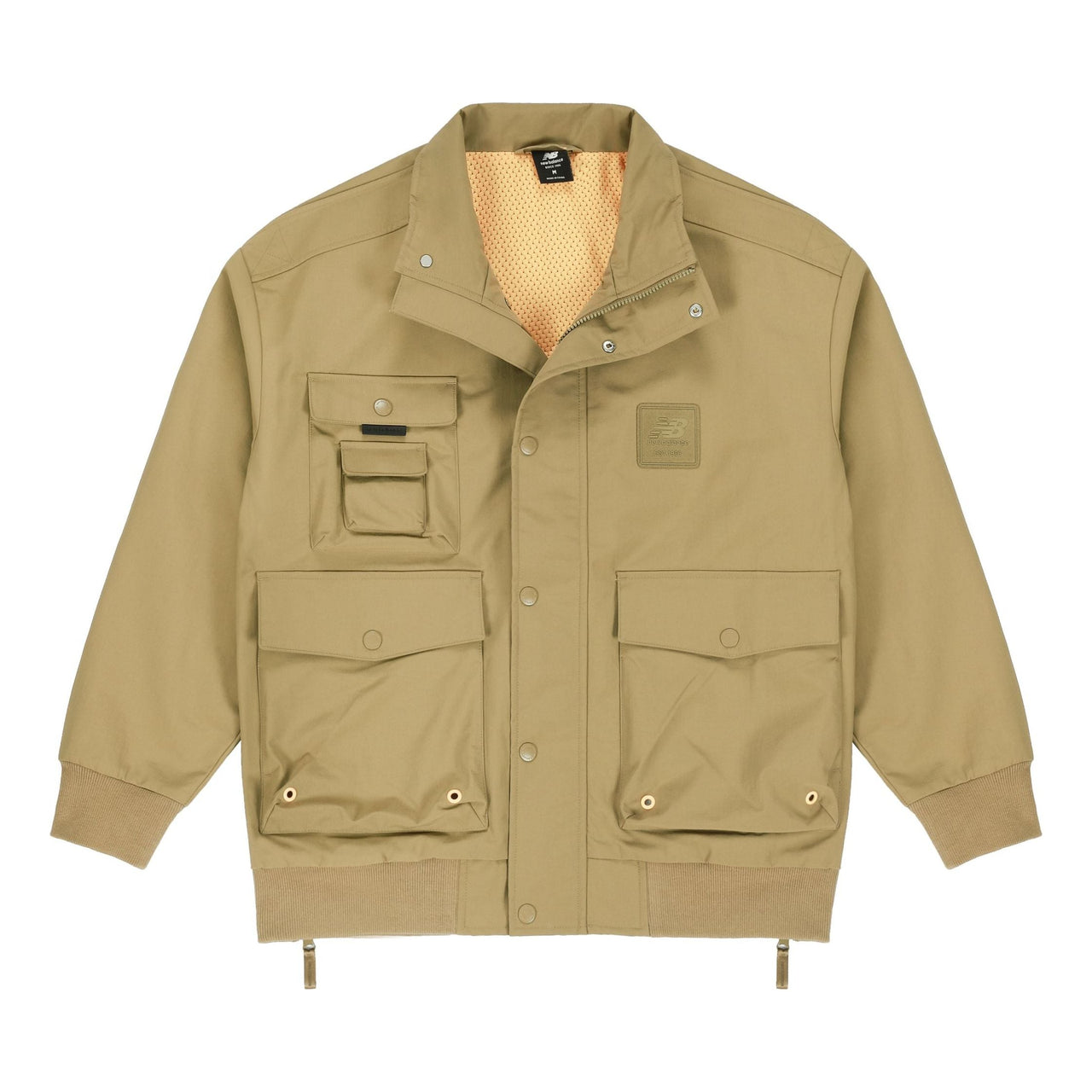 New Balance Multiple Pockets Cargo Windproof Sports Logo Jacket Dark Brown AMJ13384-OV