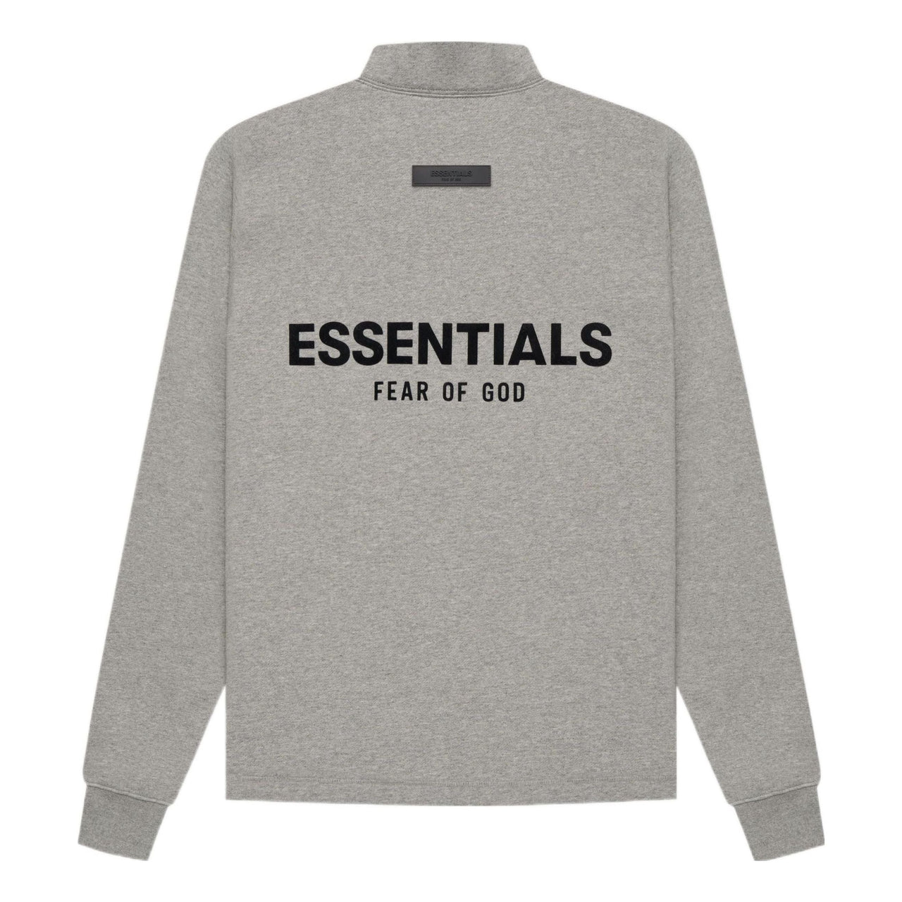 Fear of God Essentials SS22 Relaxed Mockneck Dark Oatmeal FOG-SS22-915