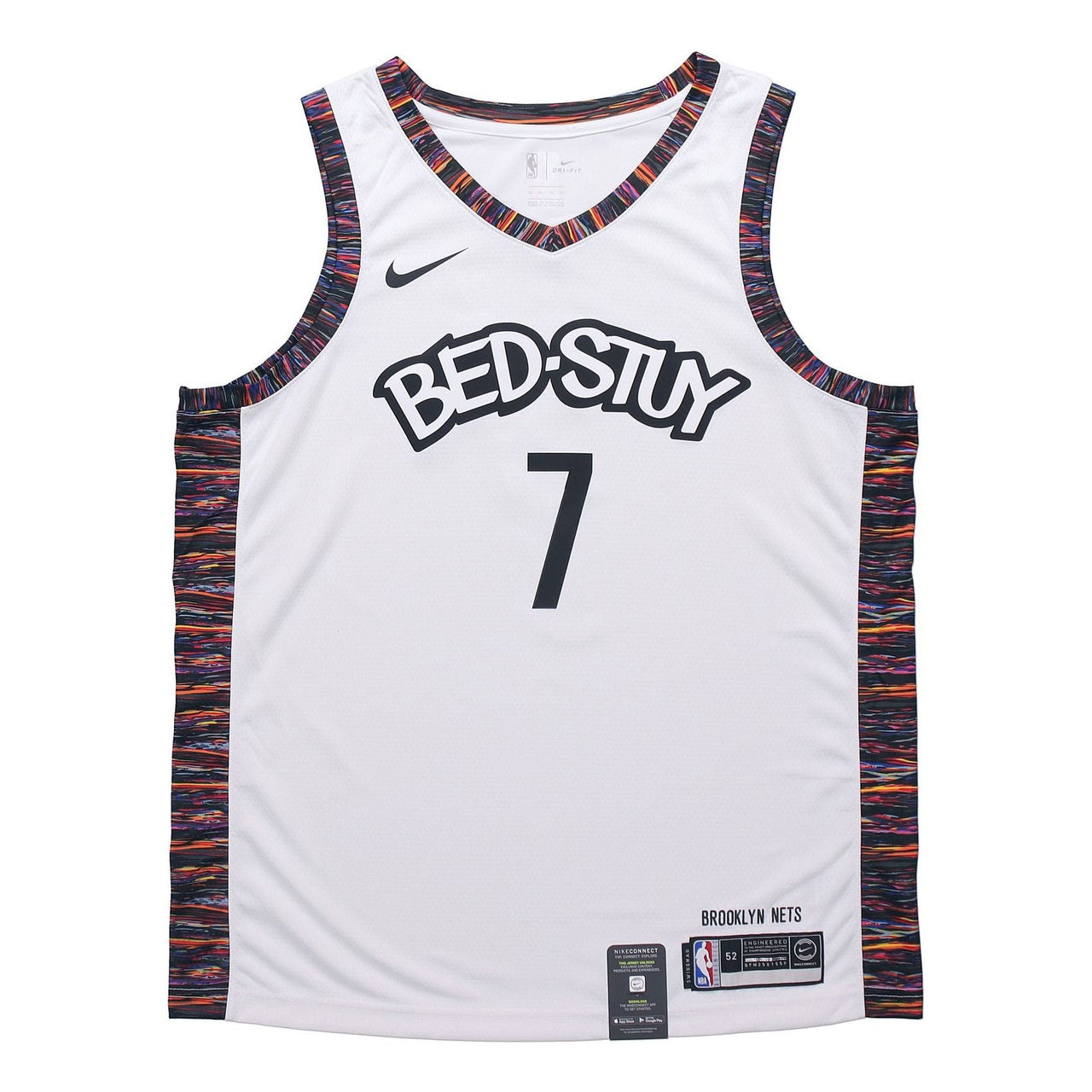 Nike NBA City limited Jersey SW Fan Edition 2019-2020 Season Brooklyn Nets Durant No. 7 White AV4622-101