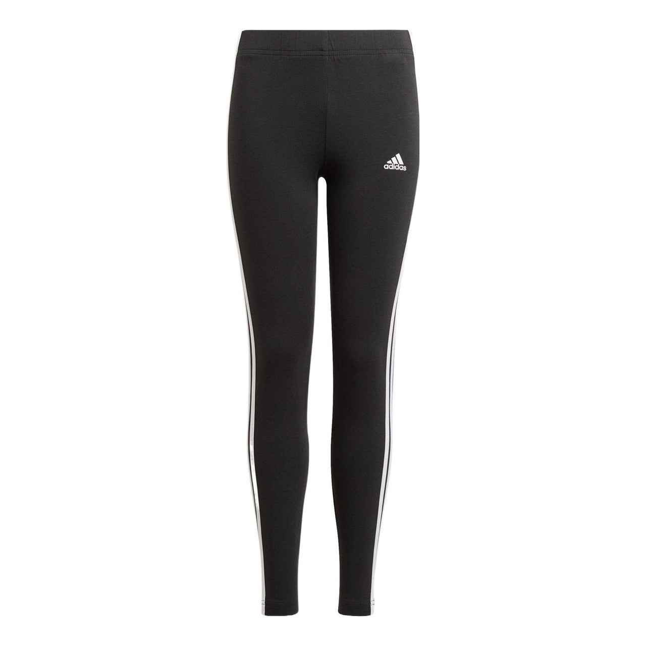 (GS) بنطلون رياضي رياضي adidas G 3s Leg Logo Stripe Printing Straight Training Sports Pants/سروال/بنطلون رياضي للبنات باللون الأسود GN4046