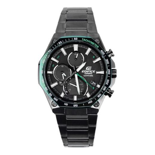 CASIO Male EDIFICE Japan / South Korea Fashion Solar Powered Mens Black Analog EQB-1100XDC-1A