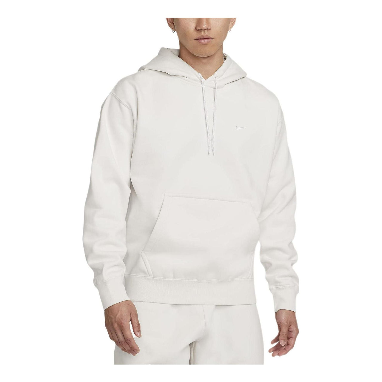 Nike Solid Color Minimalistic Hooded Long Sleeves Hoodie Men's White DA0316-030
