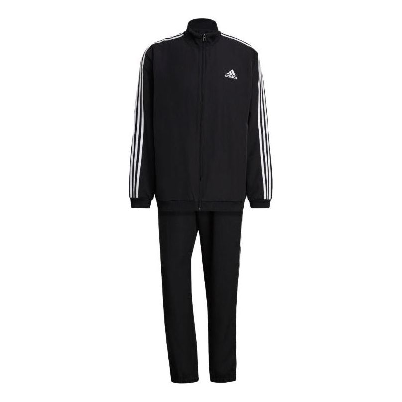 adidas Aeroready Essentials Regular-Fit 3-Stripes Track Suit Asia Sizing 'Black' GK9950