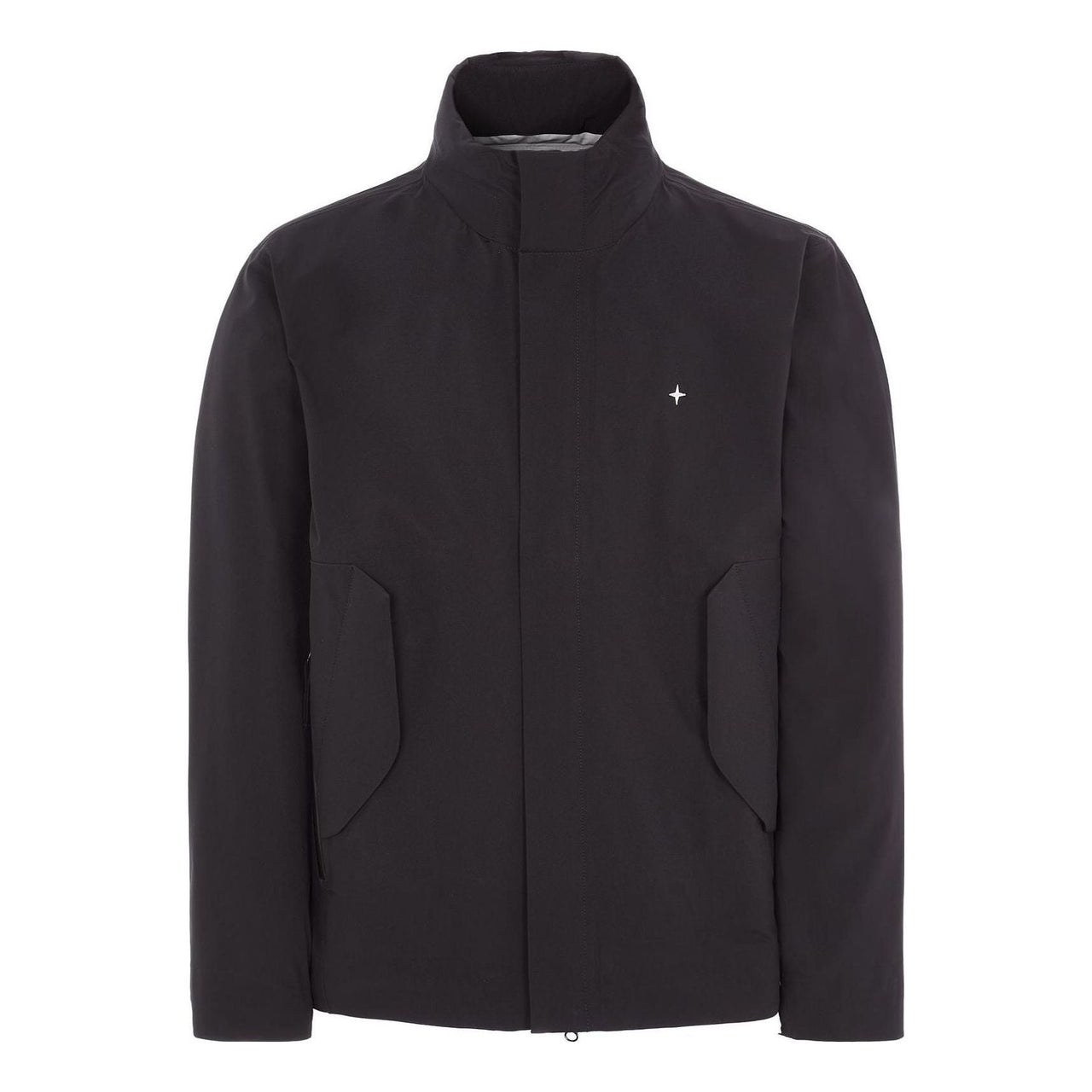 STONE ISLAND Logo Embroidered High-Neck Jacket 'Black' 7815417G2-V0029