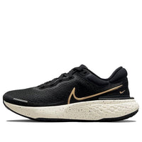 (WMNS) Nike ZoomX Invincible Run Flyknit 'Black Metallic Gold' CT2229-004