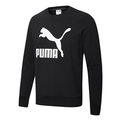 PUMA Classics Casual Printing Round Neck Black 599296-01