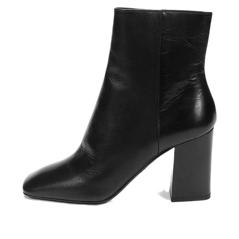 (WMNS) PRADA Leather Square Toe Ankle Pumps 'Black' 1T722L_P70_F0002_F_B085