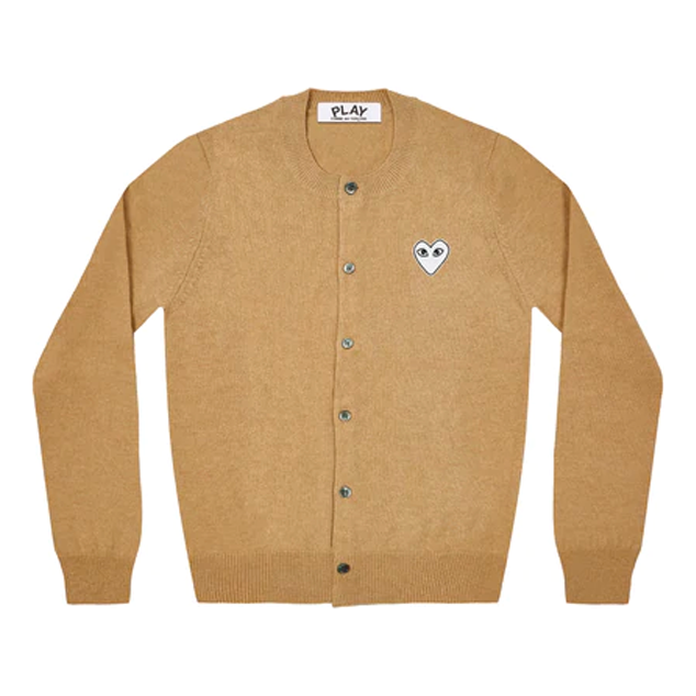 (WMNS) COMME des GARCONS PLAY Cardigan White Emblem 'Camel' AZ-N065-051-2