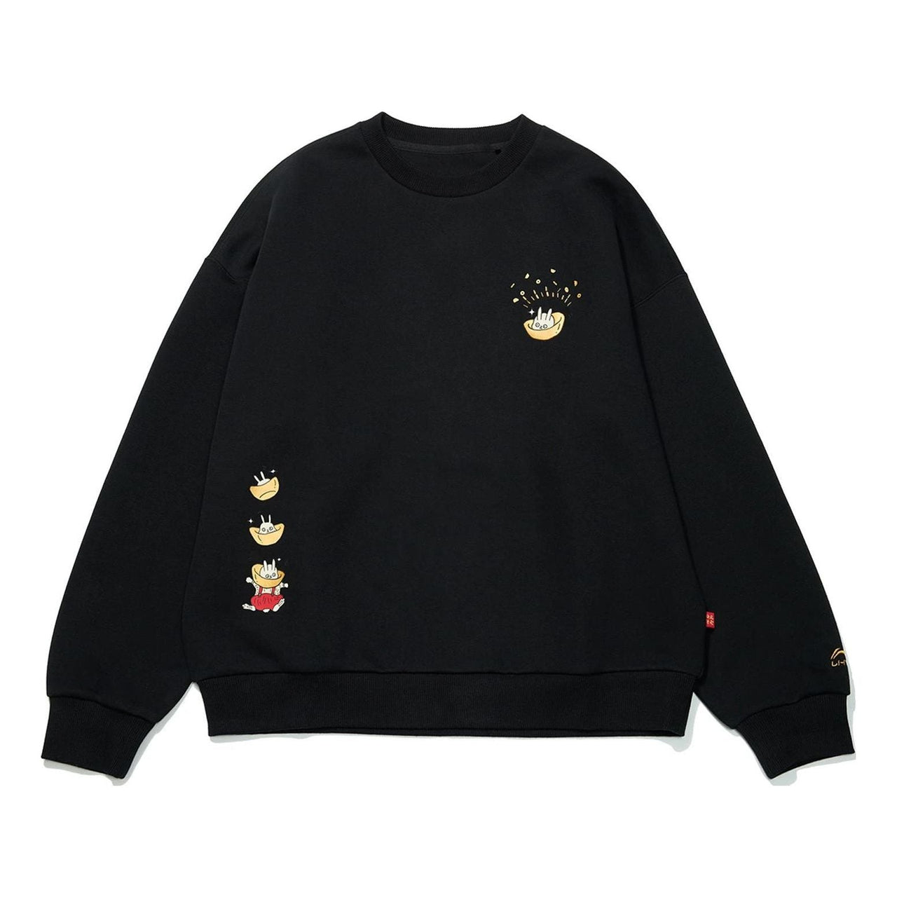 (WMNS) Li-Ning Rijindoujin Knit Pullover 'Black' AWDT074-2
