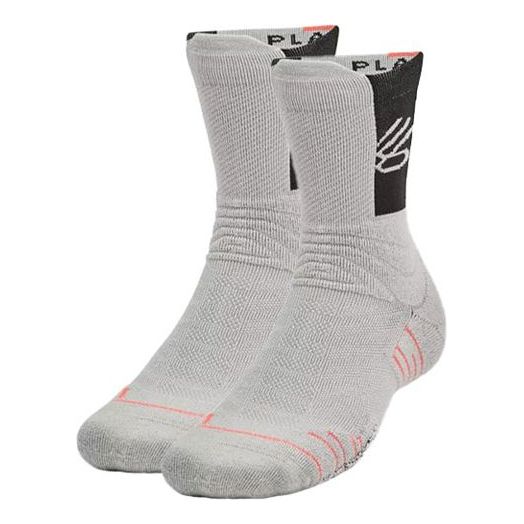 Under Armour Curry x Sour Patch Kids Playmaker Crew Socks 'Grey' 1358779-558